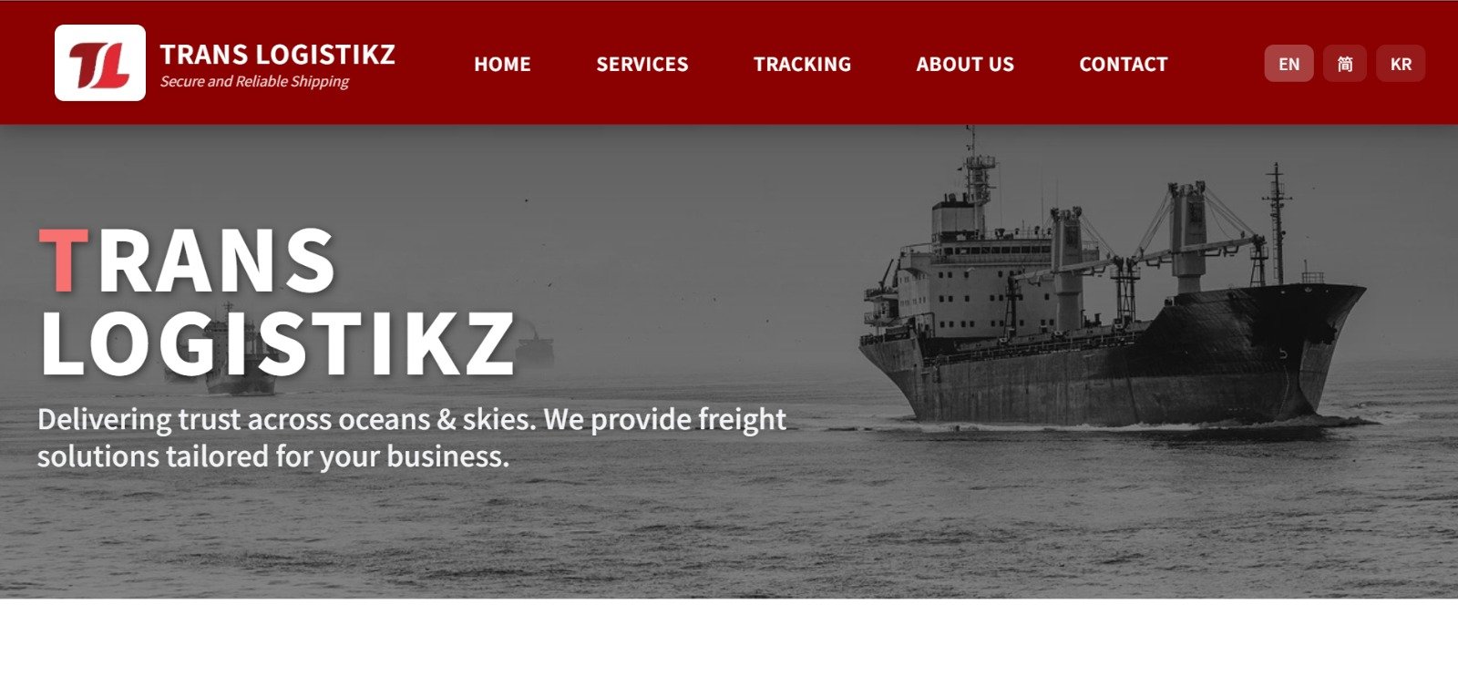 Trans Logistikz homepage
